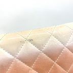 Chanel Wallet Quilted Lambskin Patent Pink White Silver — view 7