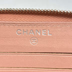Chanel Wallet Quilted Lambskin Patent Pink White Silver — view 4