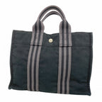 Hermes Tote Fourre Tout PM Canvas Black Silver
