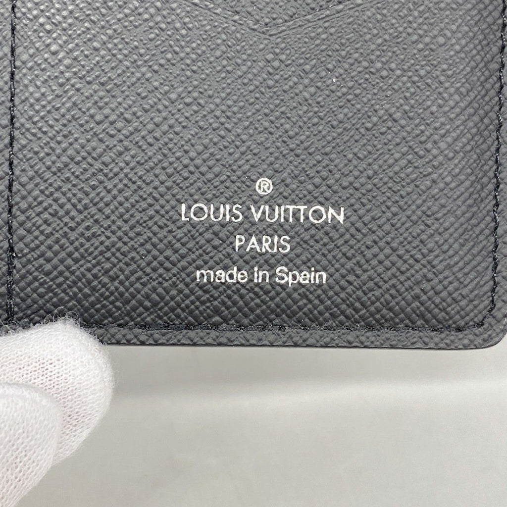 Louis Vuitton Card Case Monogram Eclipse Organizer de Poche Black — view 4