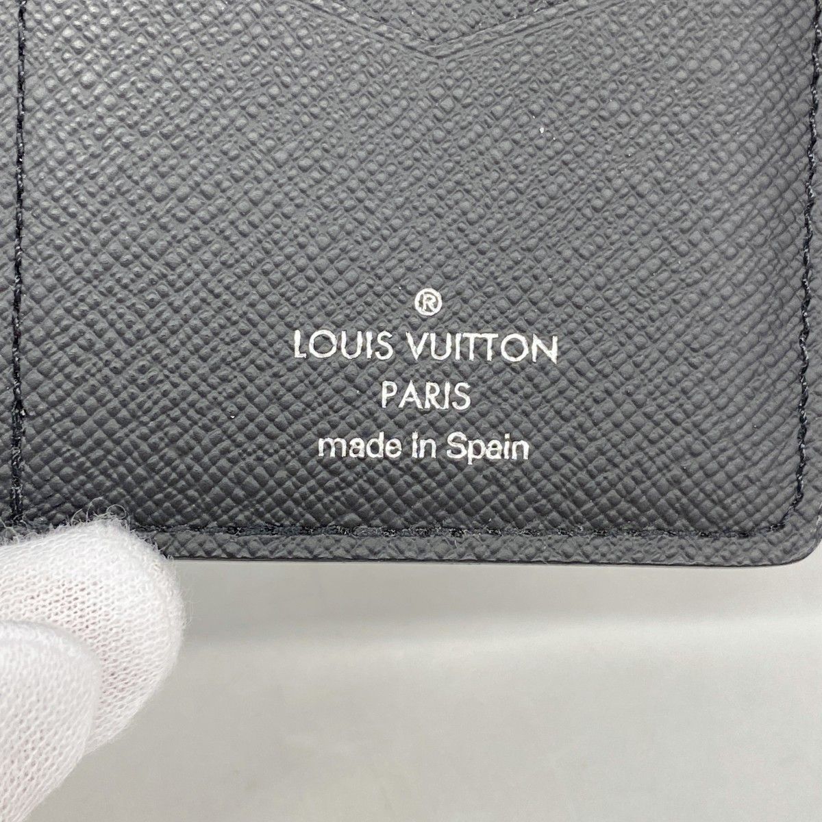 Louis Vuitton Card Case Monogram Eclipse Organizer de Poche Black — view 4