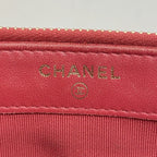Chanel Shoulder Bag Quilted Lambskin Red Champagne Gold — view 5