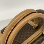 Celine Handbag Macadam Brown Gold — view 9