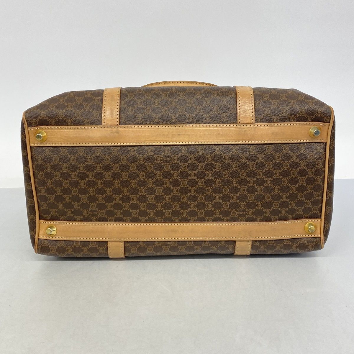 Celine Handbag Macadam Brown Gold — view 3