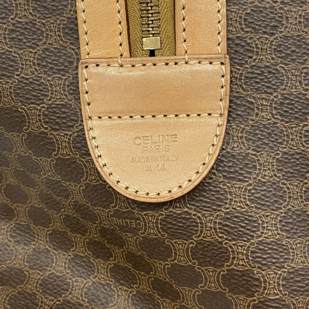 Celine Handbag Macadam Brown Gold — view 5