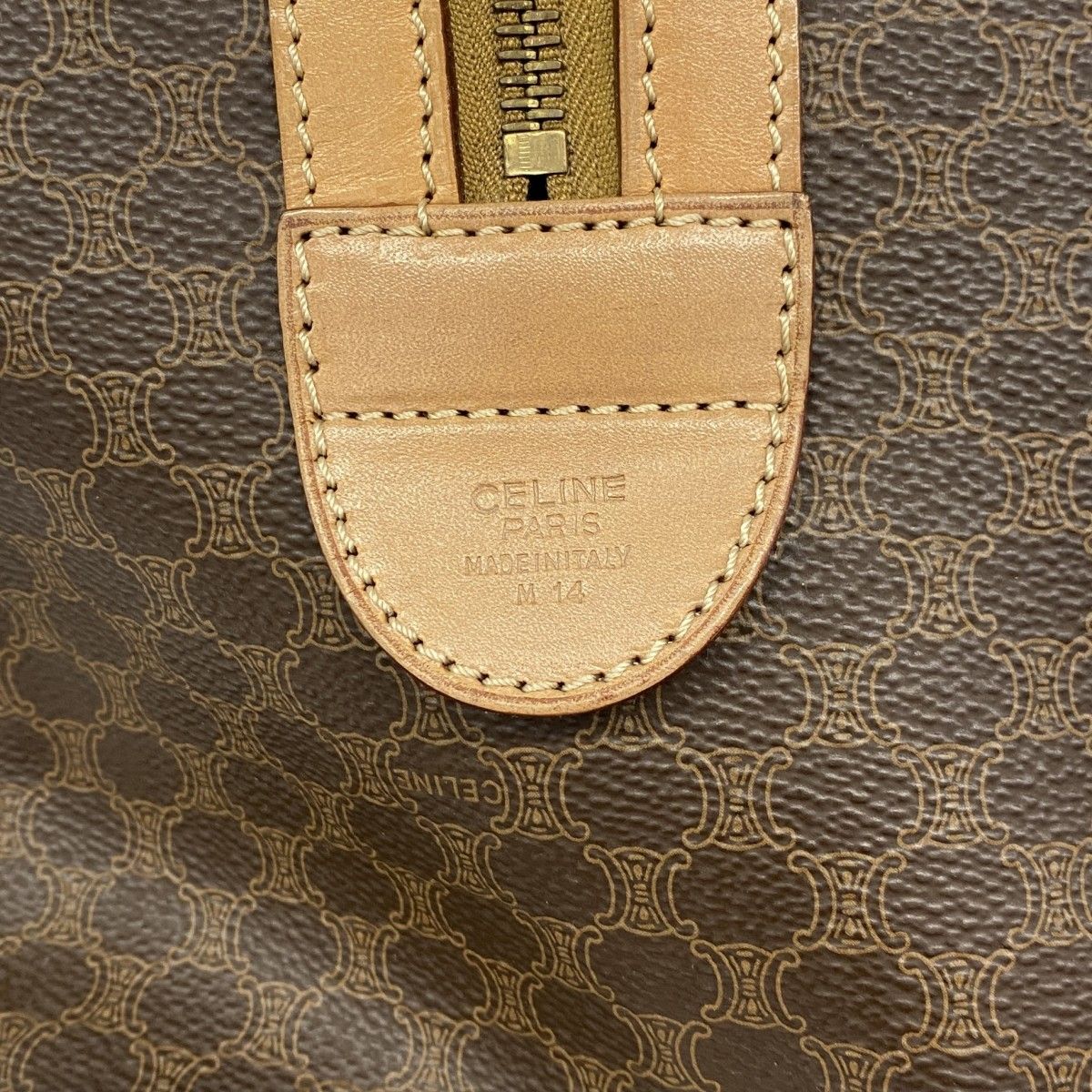 Celine Handbag Macadam Brown Gold — view 5