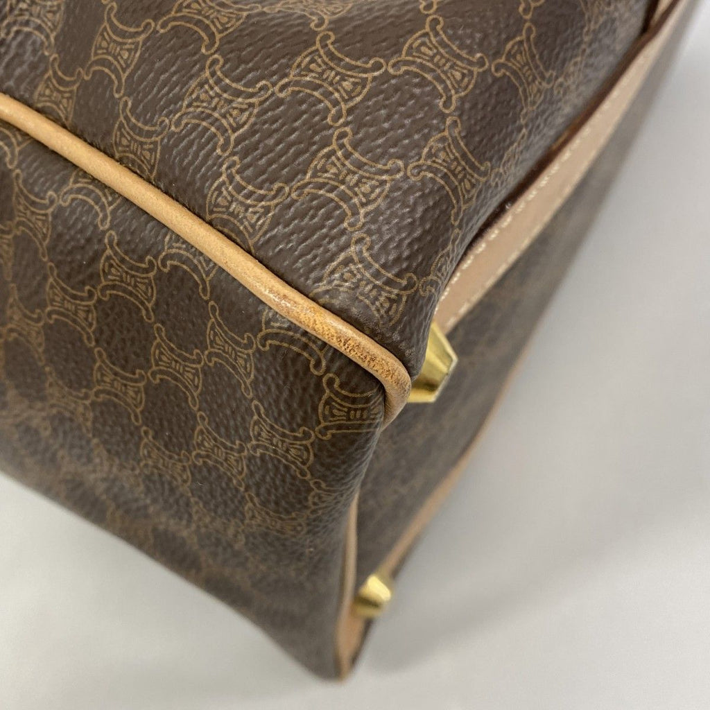 Celine Handbag Macadam Brown Gold — view 6
