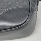 Gucci Shoulder Bag Micro Guccissima Leather Black Champagne Gold — view 7