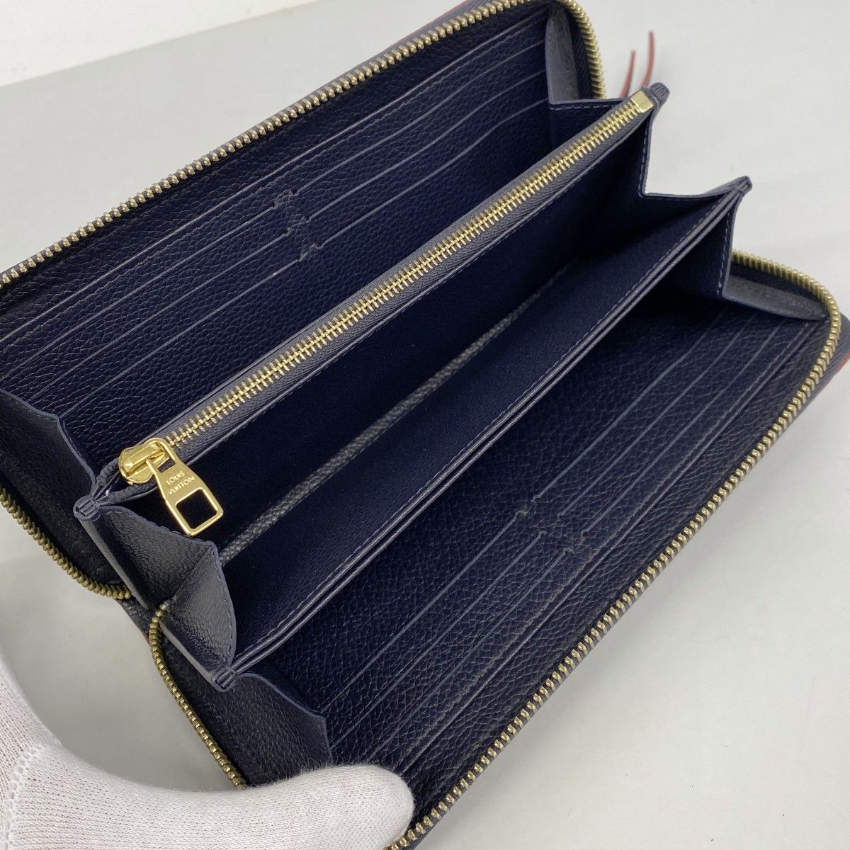 Louis Vuitton Wallet Monogram Empreinte Zippy Marine — view 3