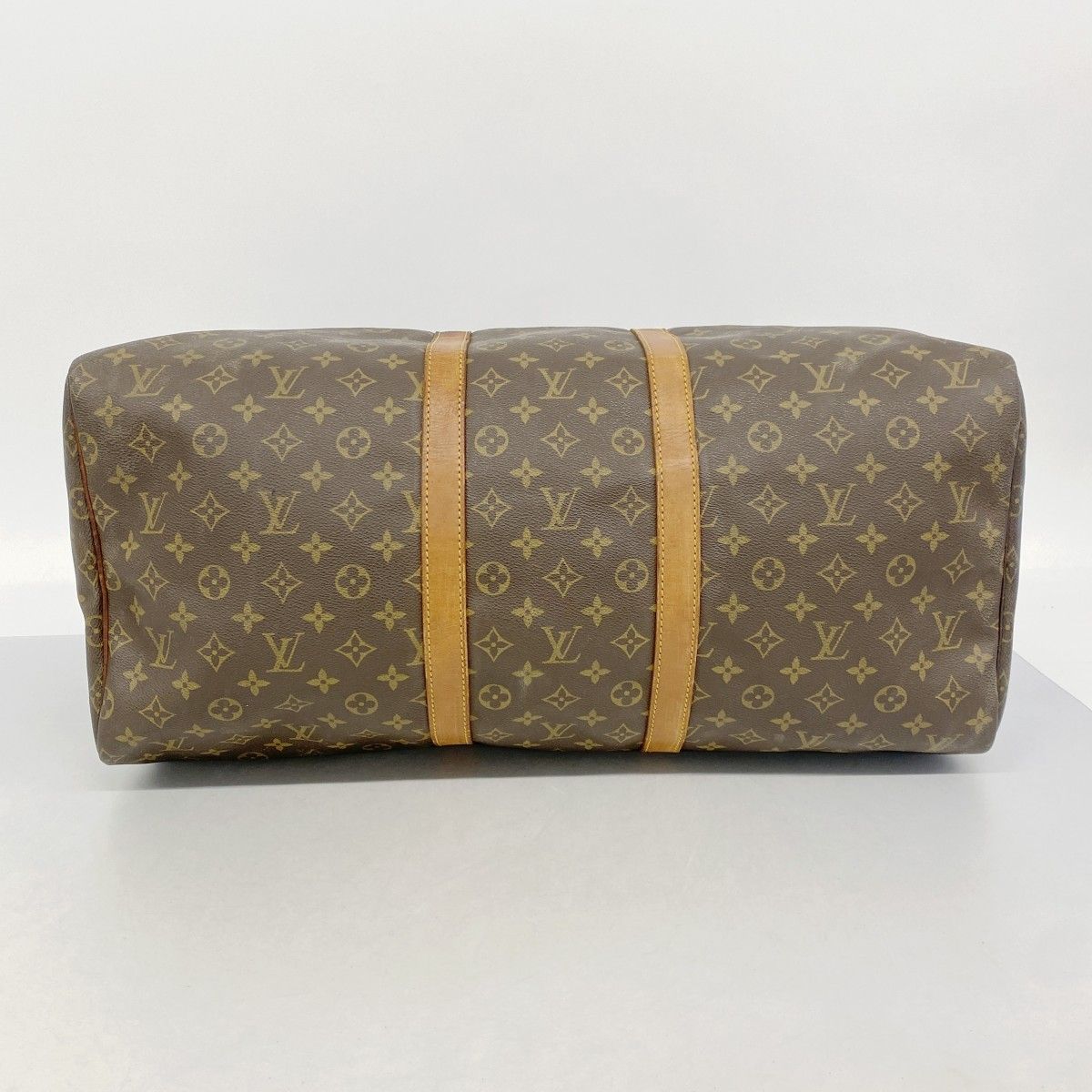 Louis Vuitton Boston Bag Monogram Keepall 55 Brown — view 3