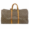 Louis Vuitton Boston Bag Monogram Keepall 55 Brown