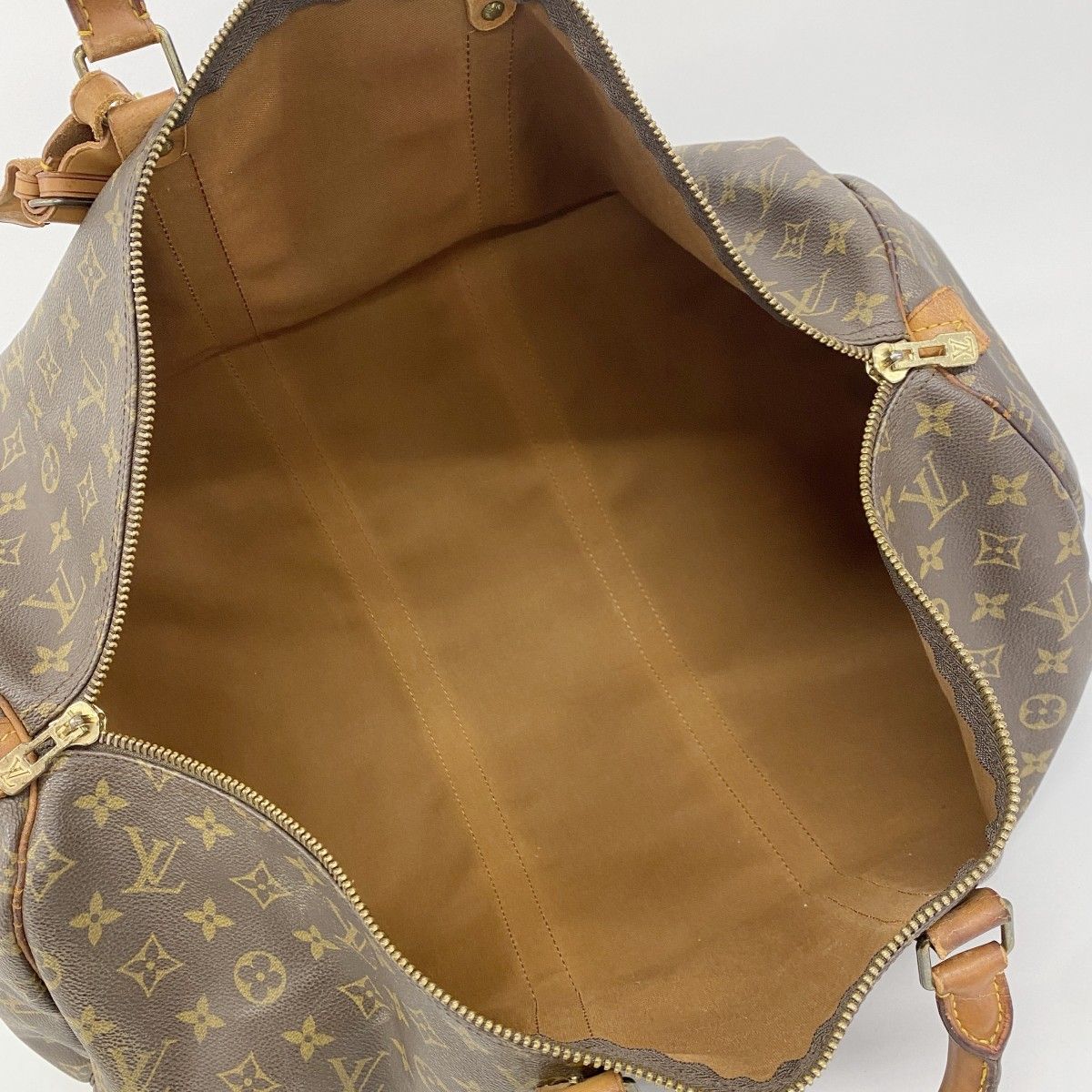 Louis Vuitton Boston Bag Monogram Keepall 55 Brown — view 4