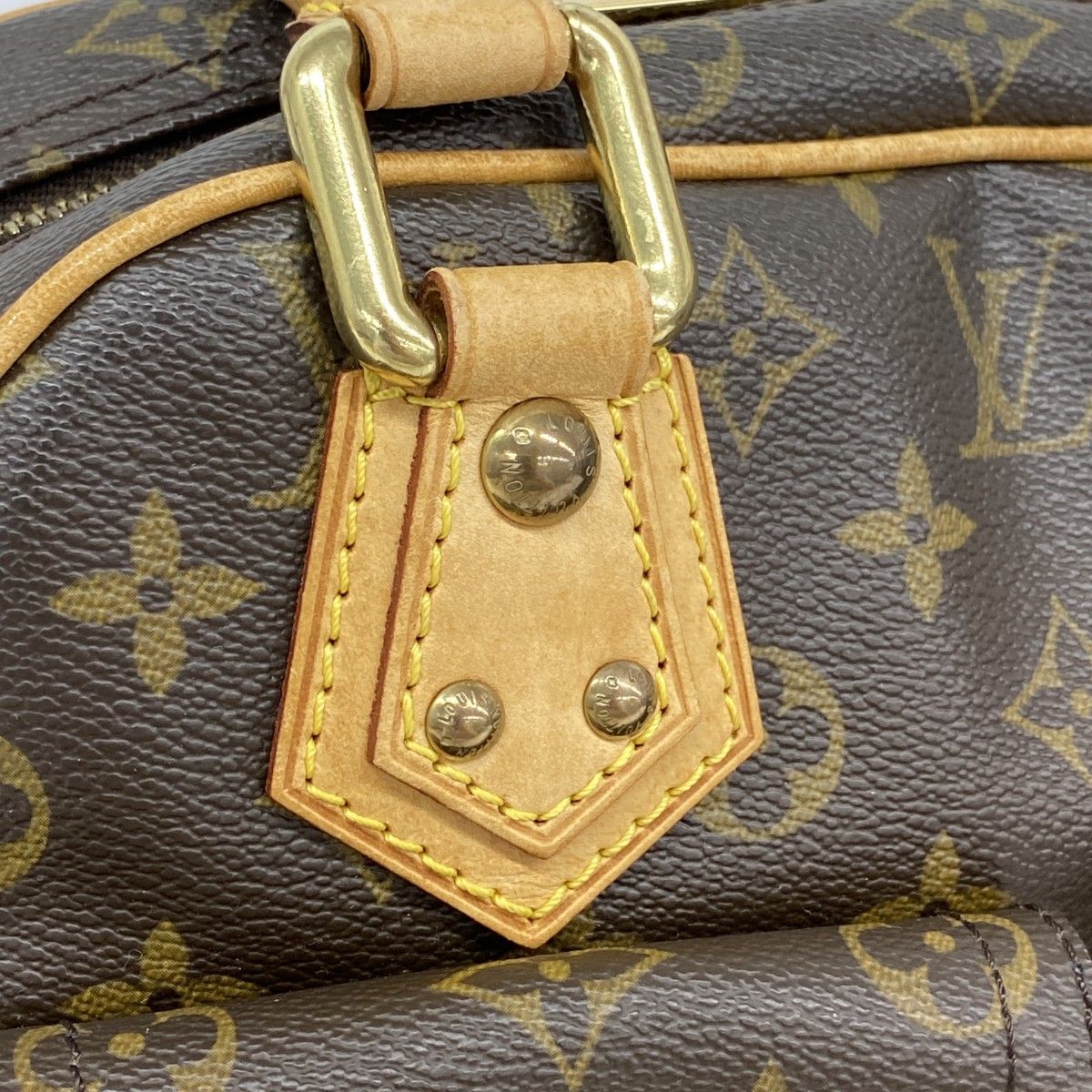 Louis Vuitton Handbag Monogram Manhattan PM Brown — view 8