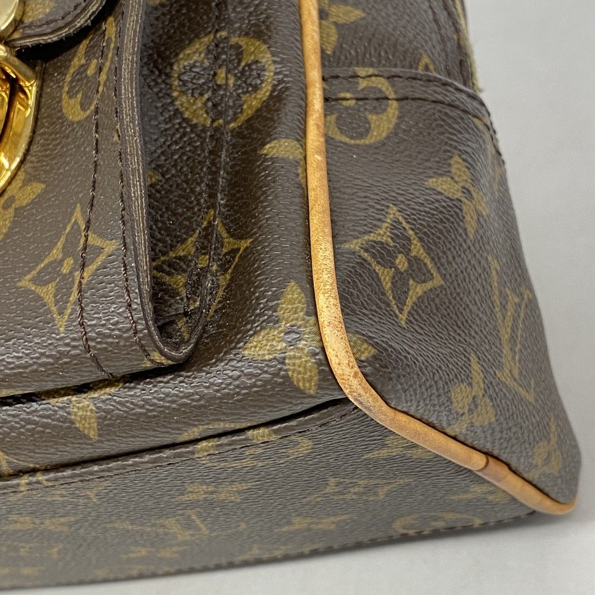 Louis Vuitton Handbag Monogram Manhattan PM Brown — view 6