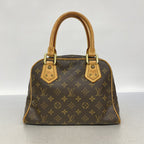 Louis Vuitton Handbag Monogram Manhattan PM Brown — view 9