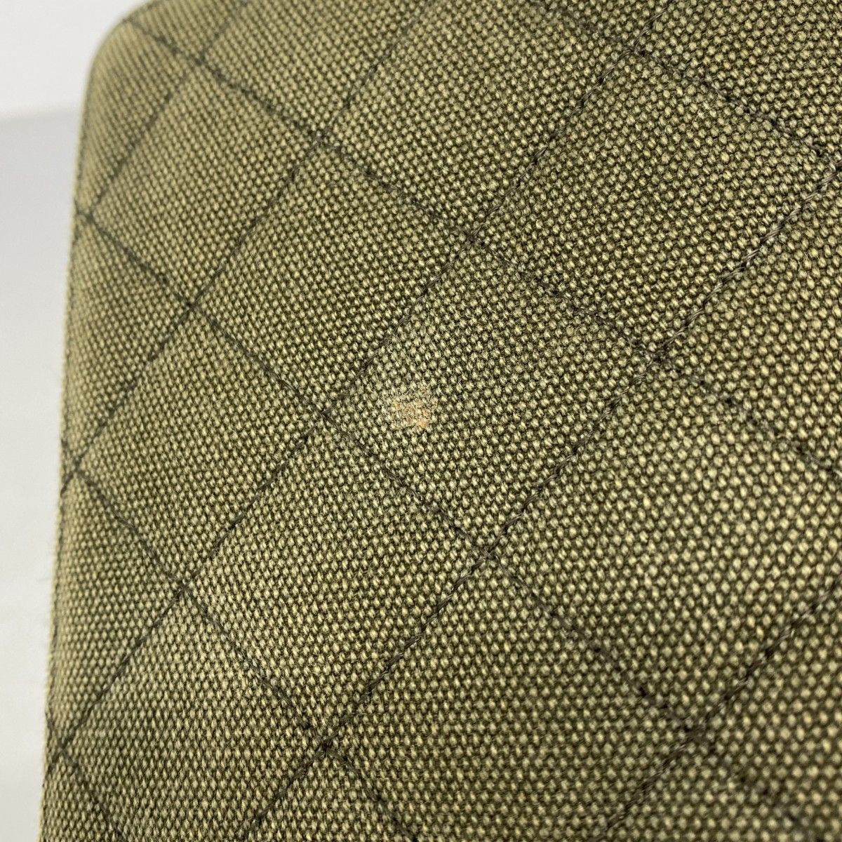 Chanel Wallet Quilted Canvas Khaki Gold — view 7