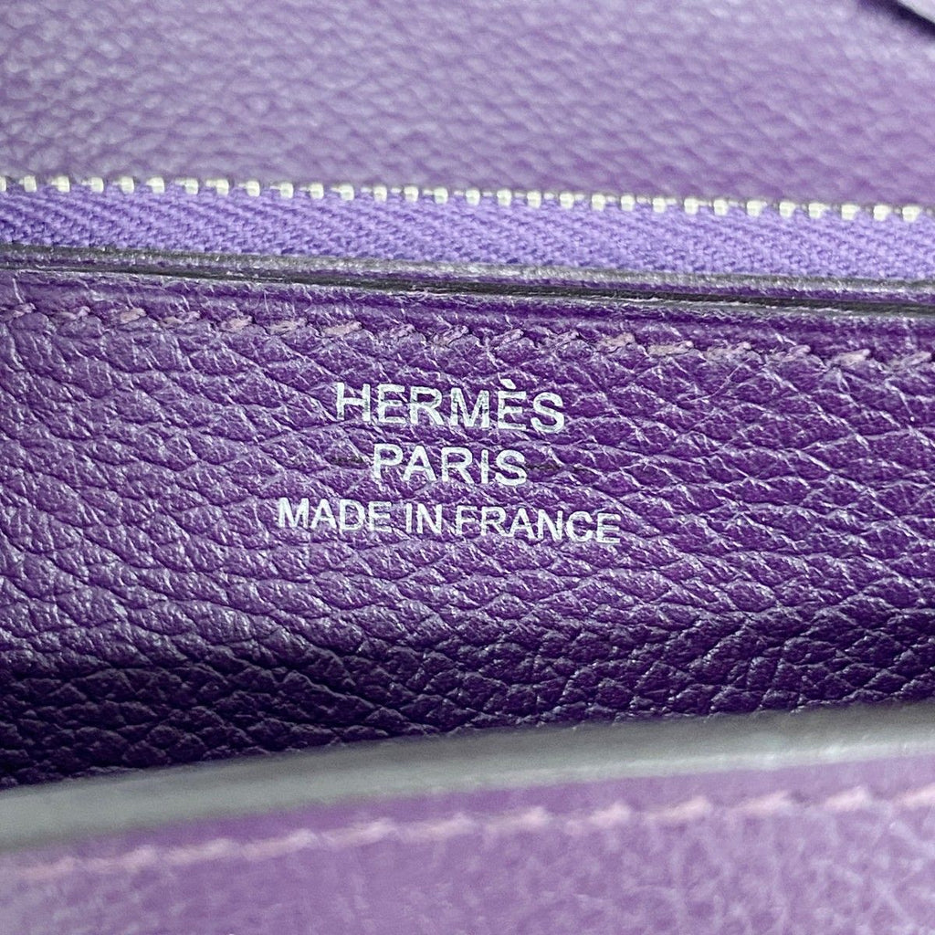 Hermes Shoulder Wallet Mini Combiner Color Anemone Silver — view 5
