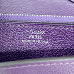Hermes Shoulder Wallet Mini Combiner Color Anemone Silver — view 5