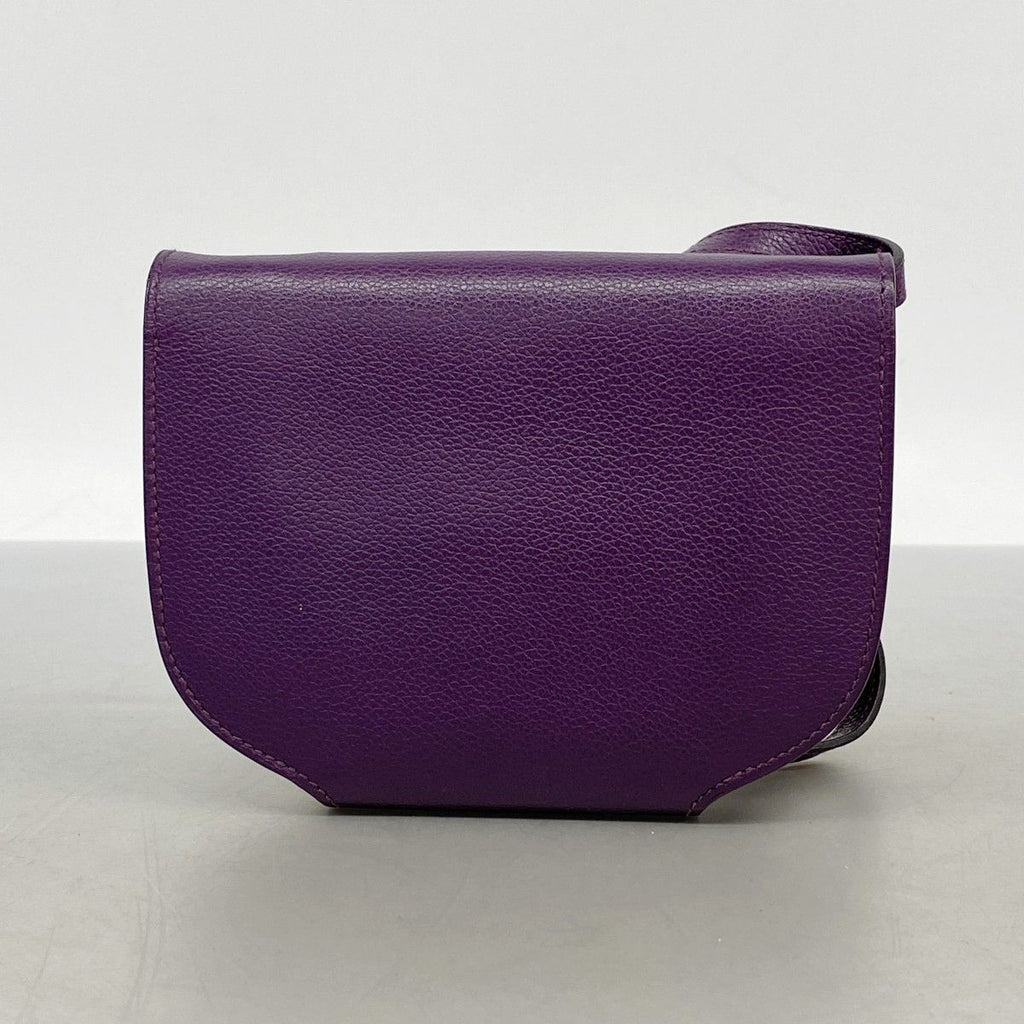 Hermes Shoulder Wallet Mini Combiner Color Anemone Silver — view 9