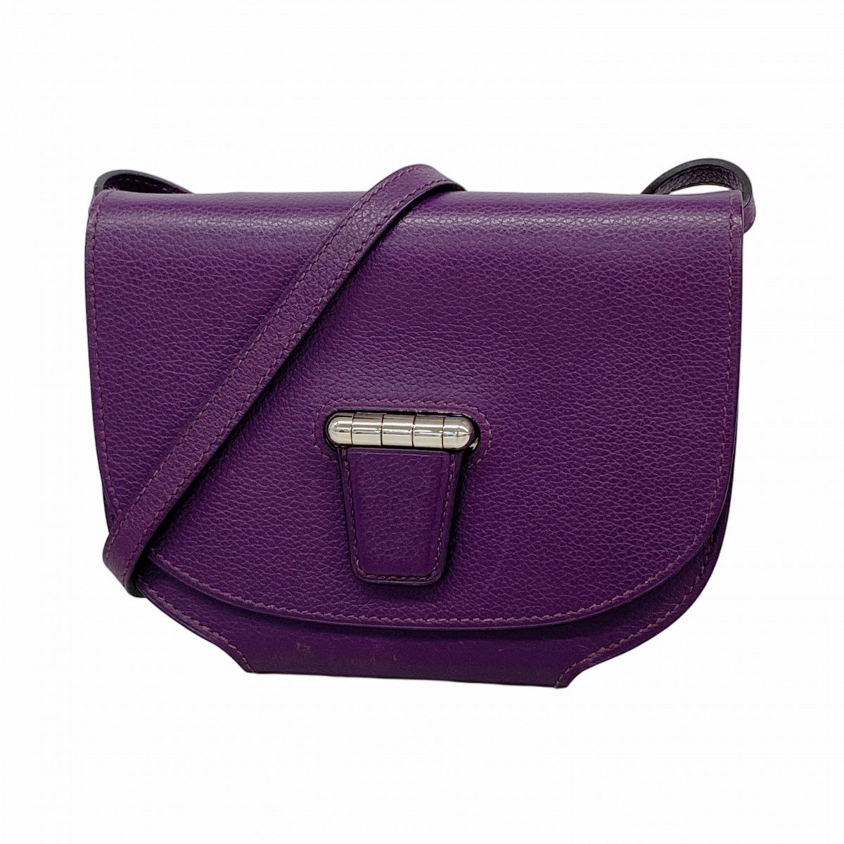 Hermes Shoulder Wallet Mini Combiner Color Anemone Silver
