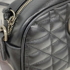 Gucci Shoulder Bag GG Marmont Leather Black Silver — view 6