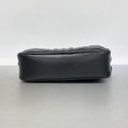 Gucci Shoulder Bag GG Marmont Leather Black Silver — view 3