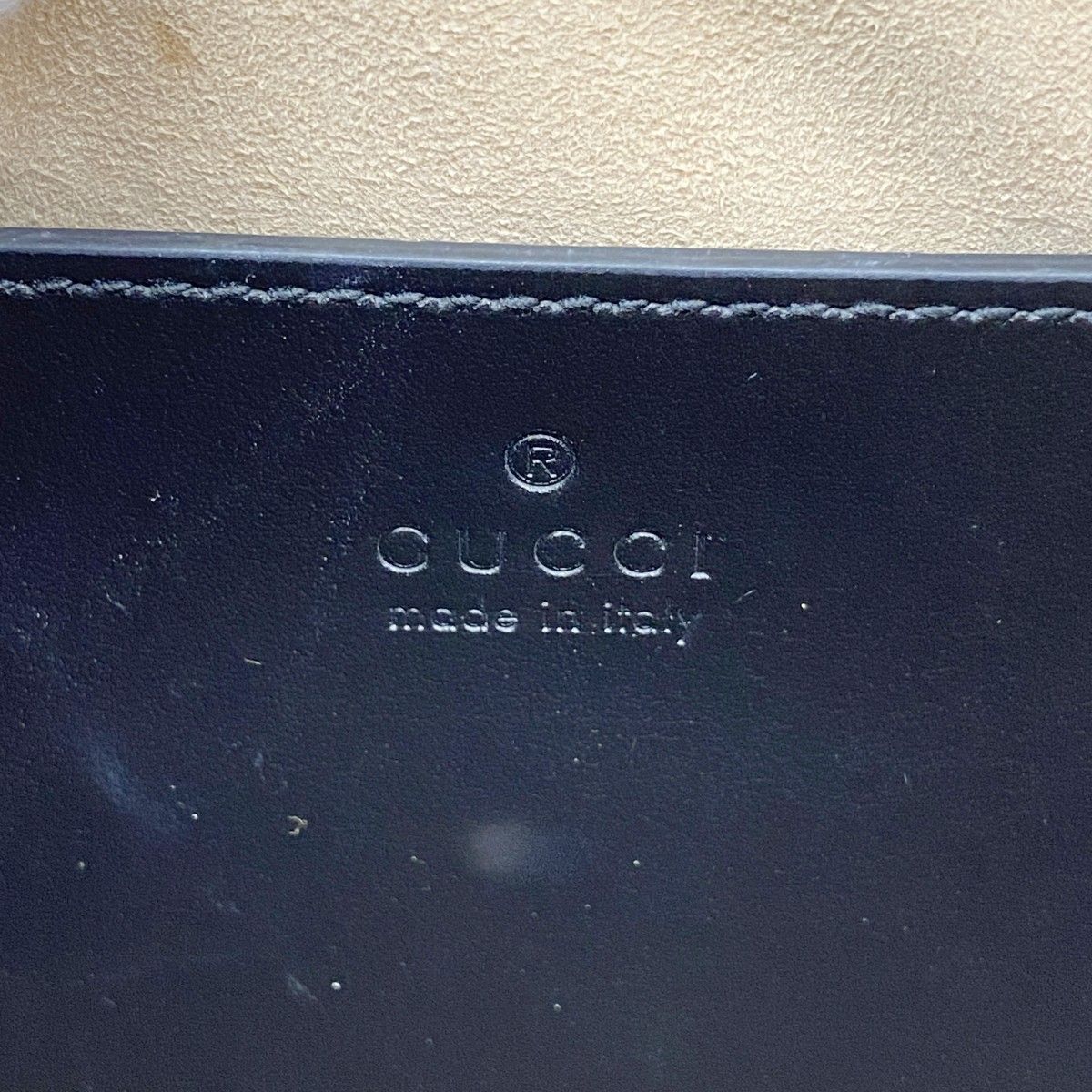 Gucci Shoulder Bag GG Marmont Leather Black Silver — view 5
