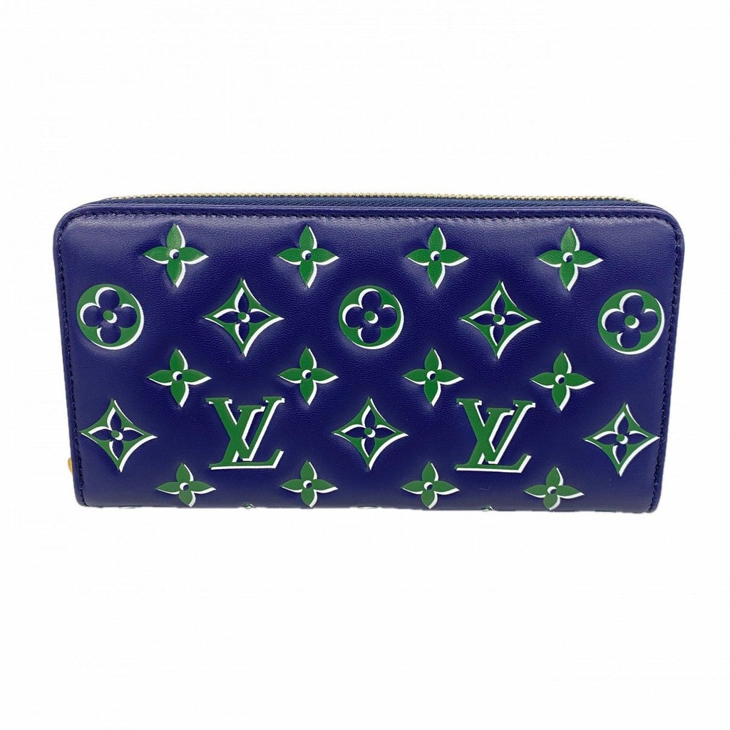 Louis Vuitton Wallet Zippy Navy Green