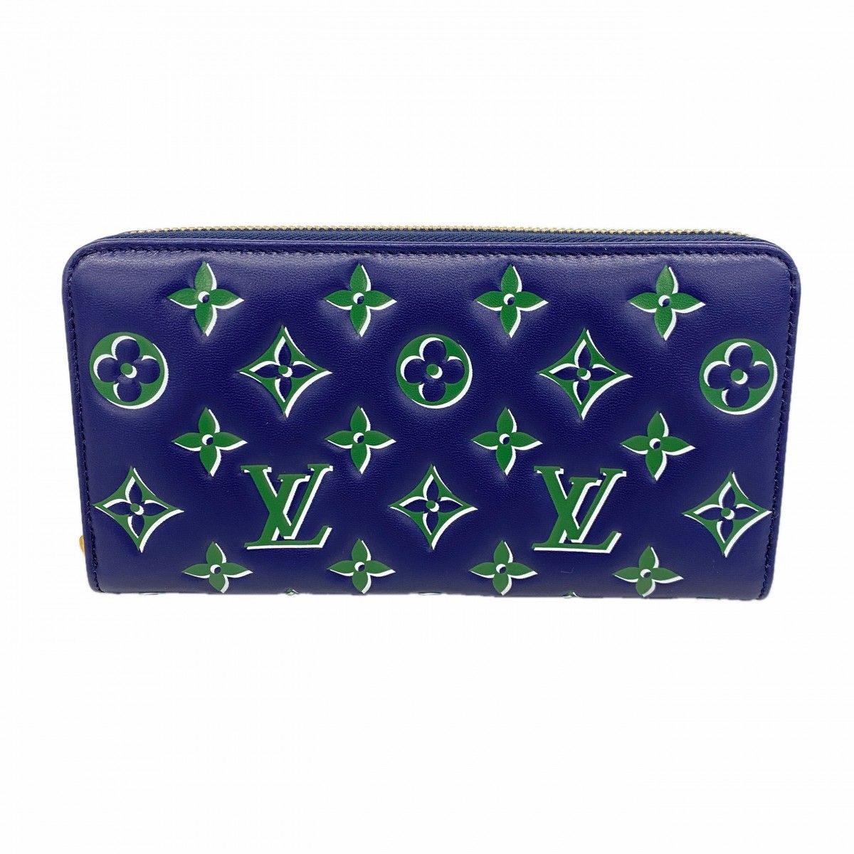 Louis Vuitton Wallet Zippy Navy Green