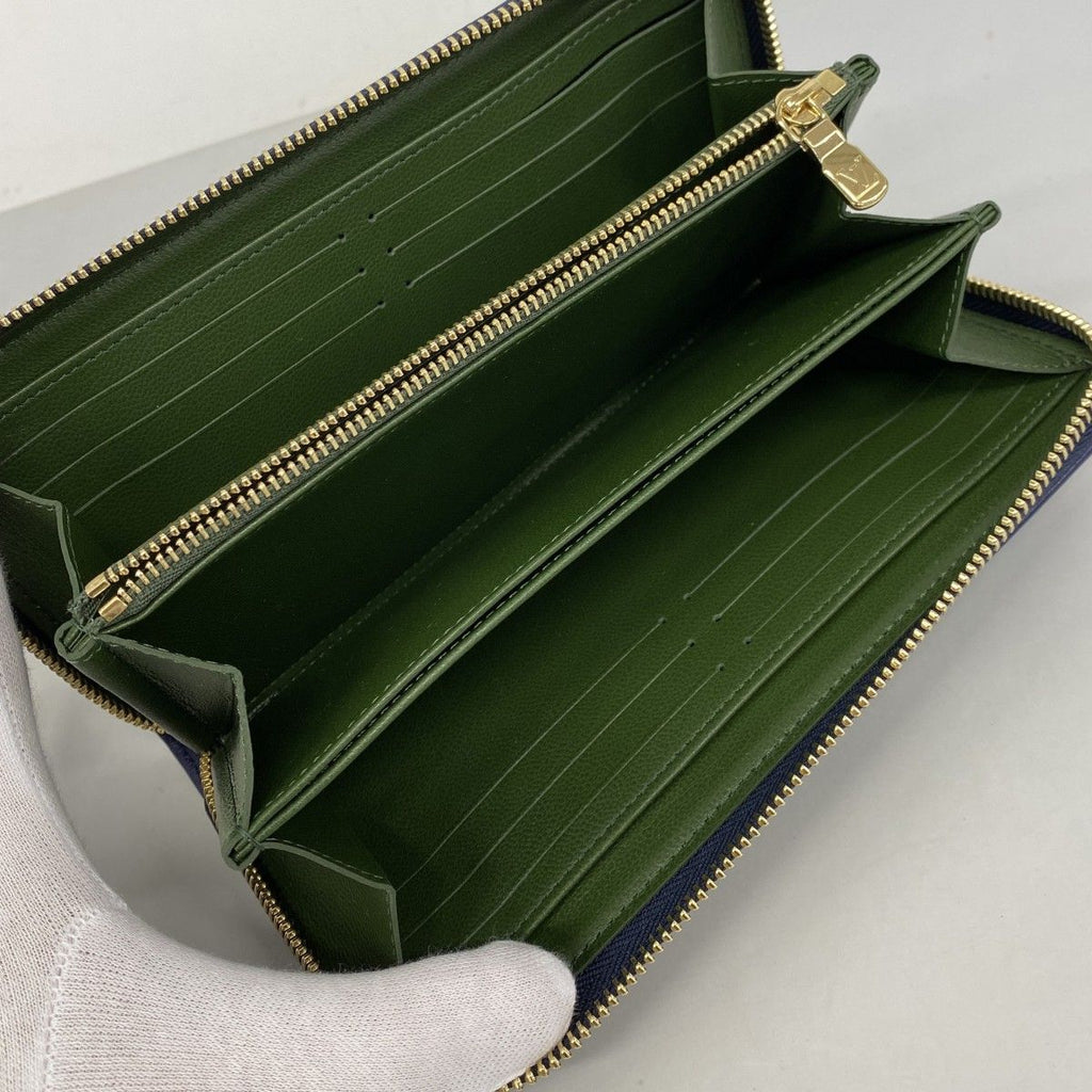 Louis Vuitton Wallet Zippy Navy Green — view 3
