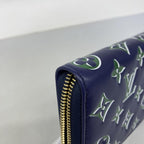 Louis Vuitton Wallet Zippy Navy Green — view 6