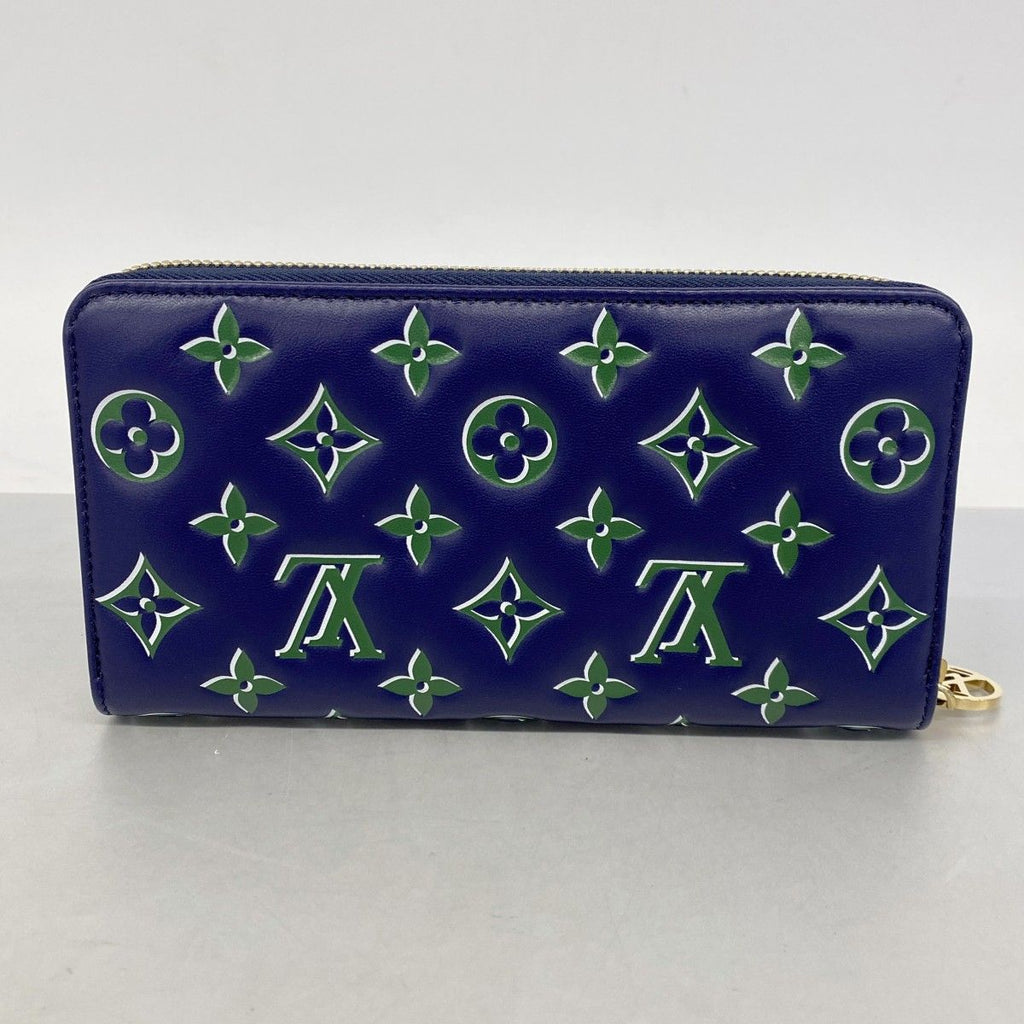 Louis Vuitton Wallet Zippy Navy Green — view 7