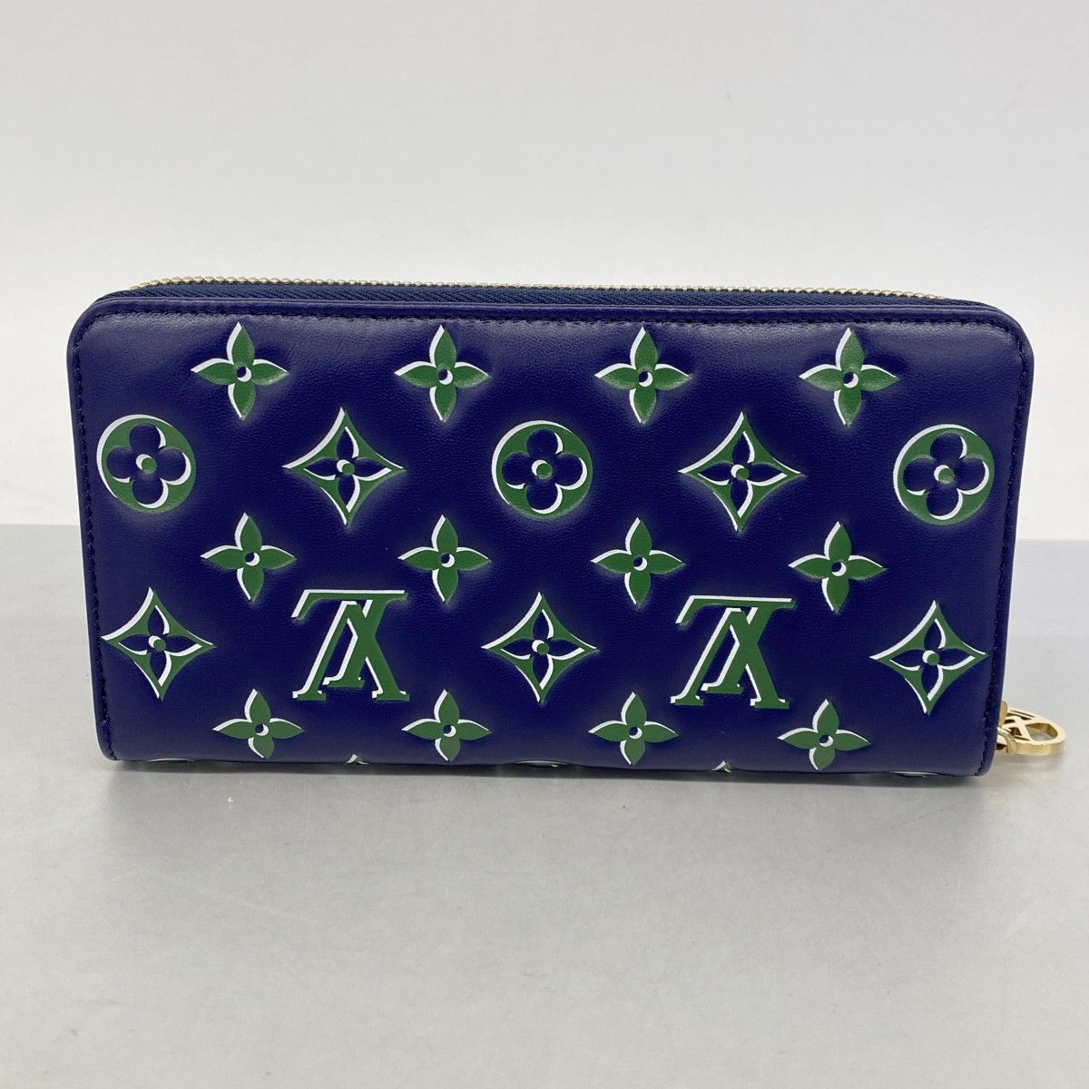 Louis Vuitton Wallet Zippy Navy Green — view 7