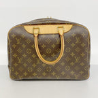 Louis Vuitton Handbag Monogram Deauville Brown — view 9