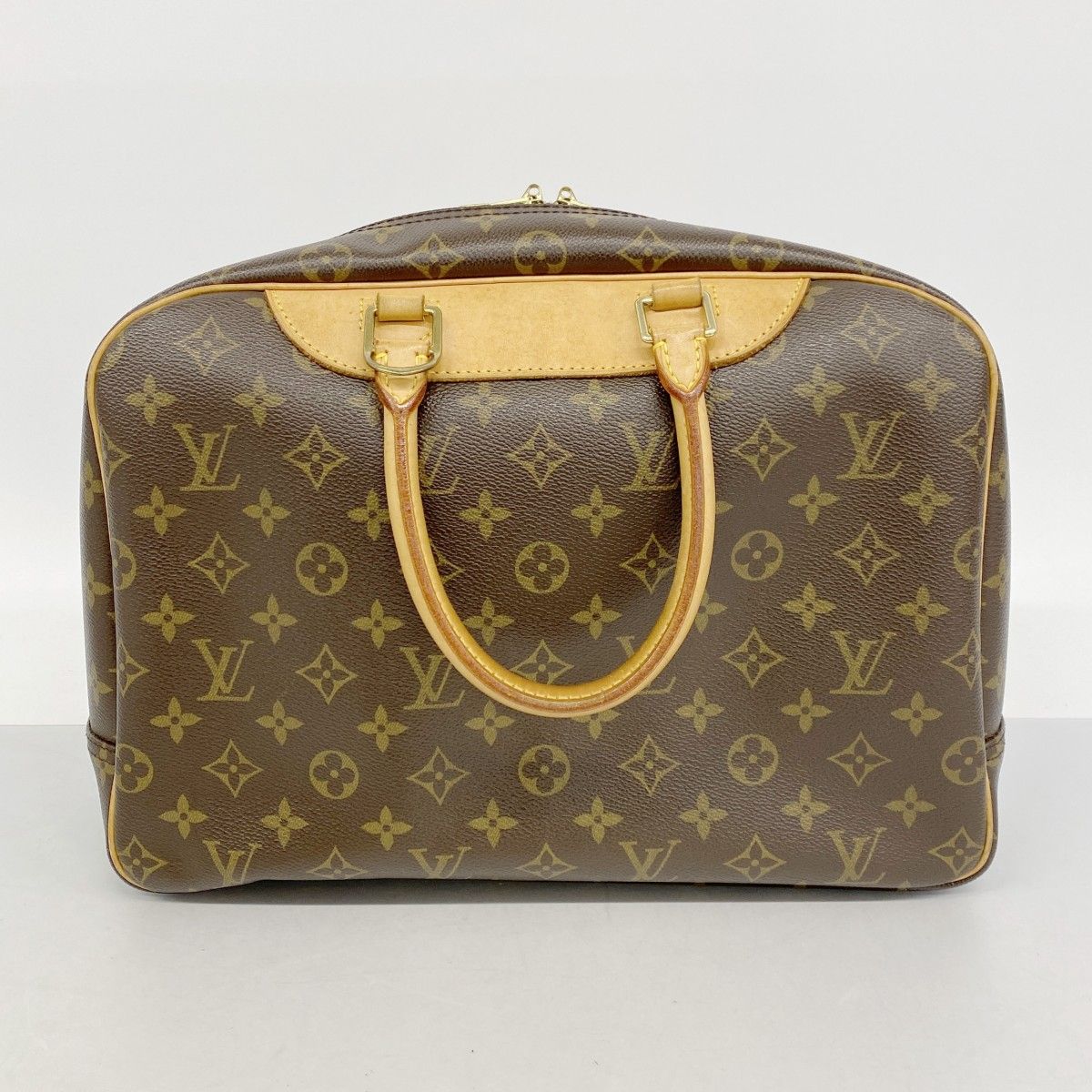 Louis Vuitton Handbag Monogram Deauville Brown — view 9
