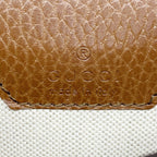 Gucci Shoulder Bag Horsebit Denim Blue Brown Gold — view 5