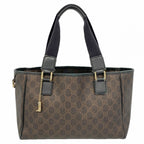 Gucci Tote GG Supreme Black Brown Gold