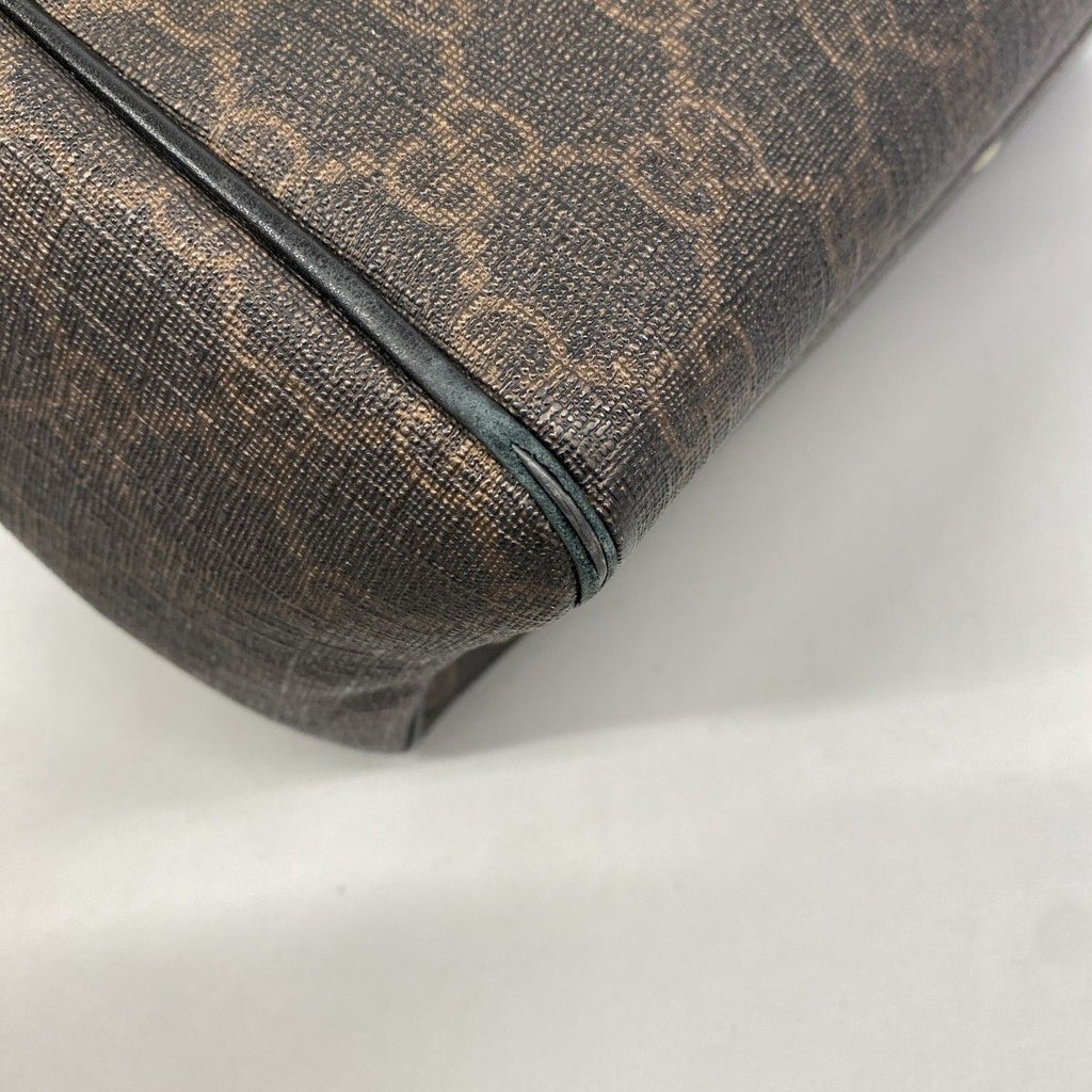 Gucci Tote GG Supreme Black Brown Gold — view 7