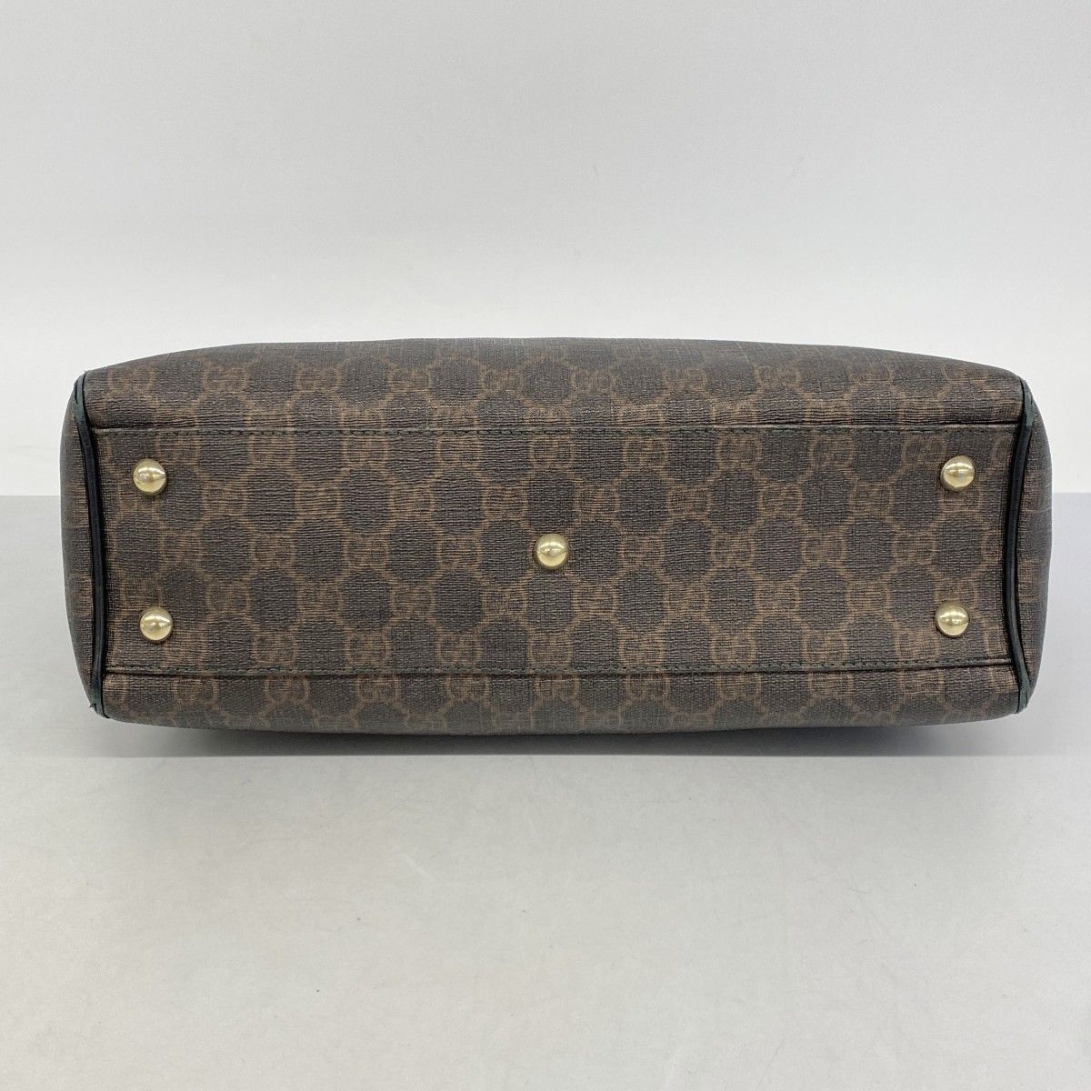 Gucci Tote GG Supreme Black Brown Gold — view 3