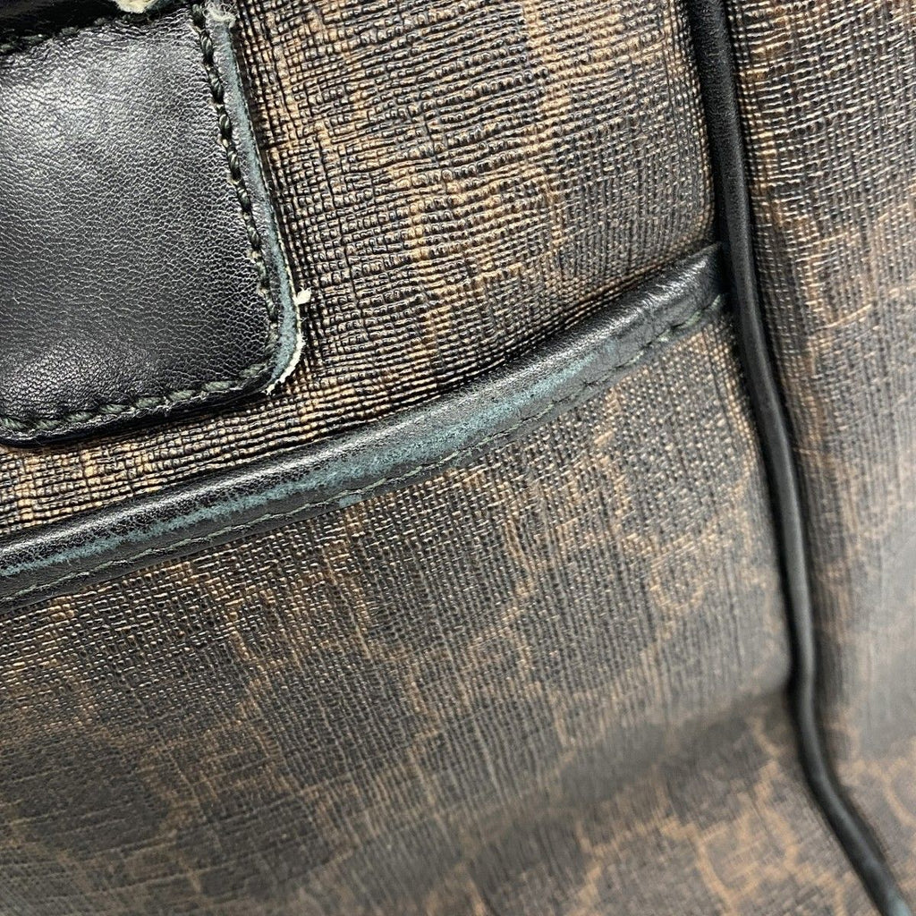 Gucci Tote GG Supreme Black Brown Gold — view 8