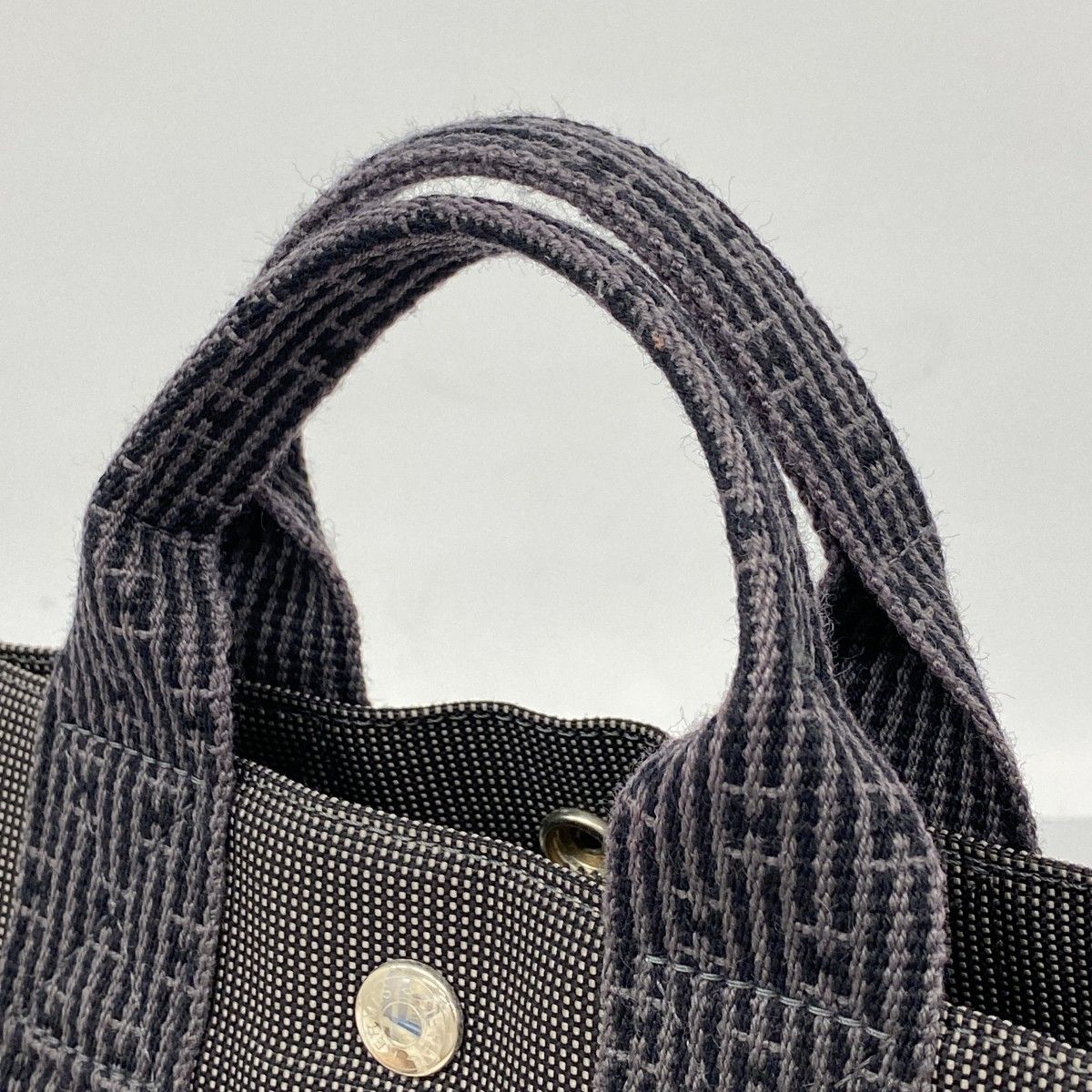 Hermes Tote Her Line PM Canvas Gray Silver — view 8