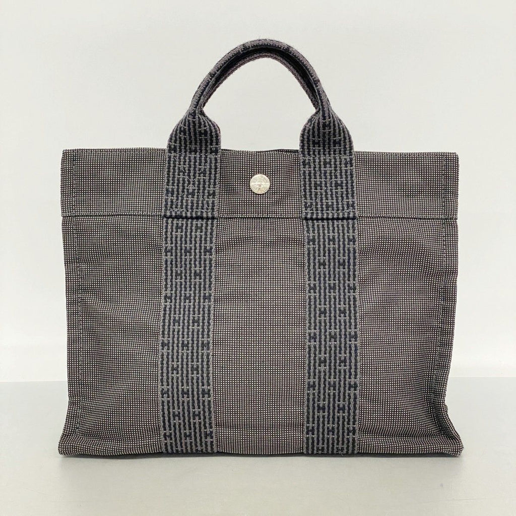 Hermes Tote Her Line PM Canvas Gray Silver — view 9