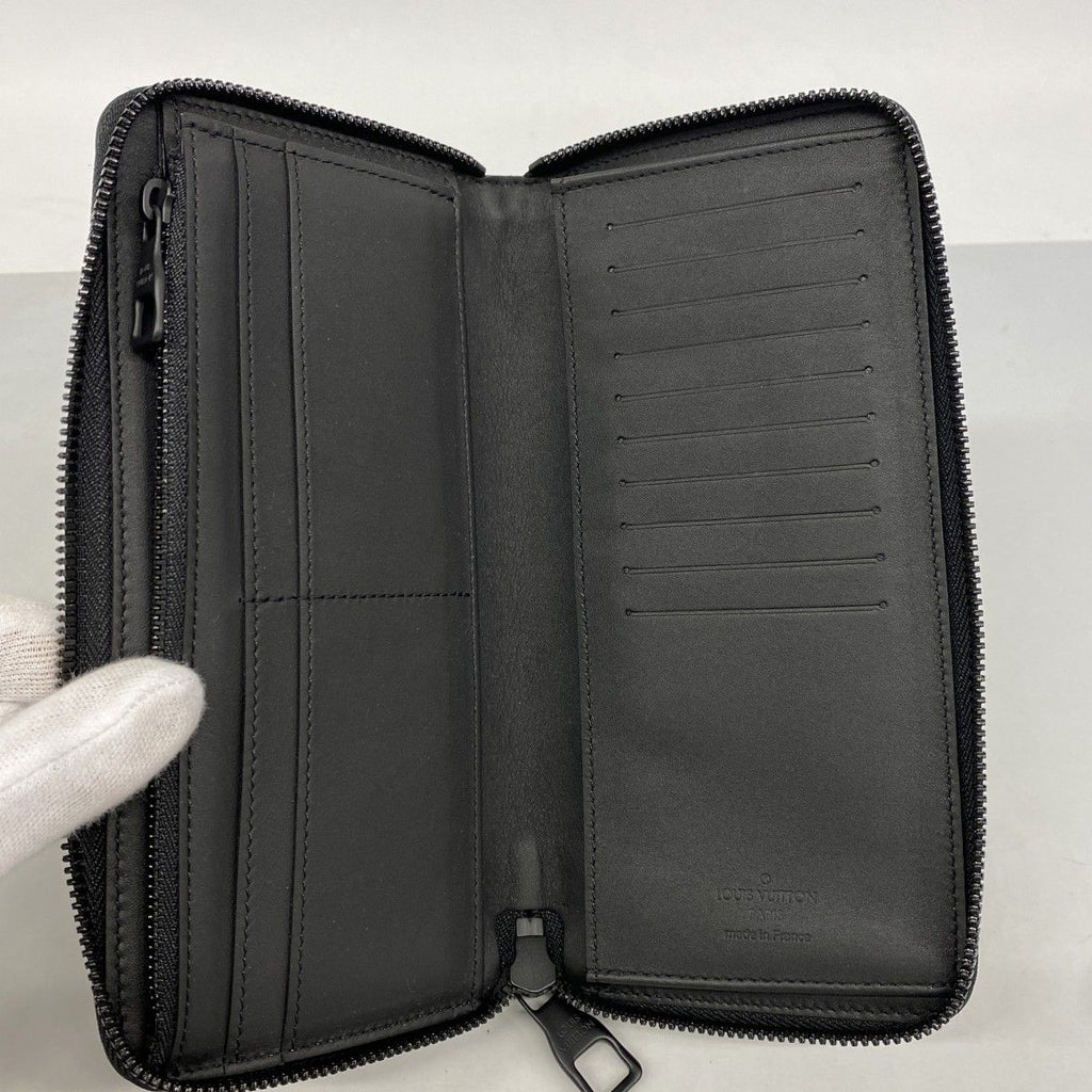 Louis Vuitton Wallet Monogram Spotlight Zippy Vertical Black Multicolor — view 3