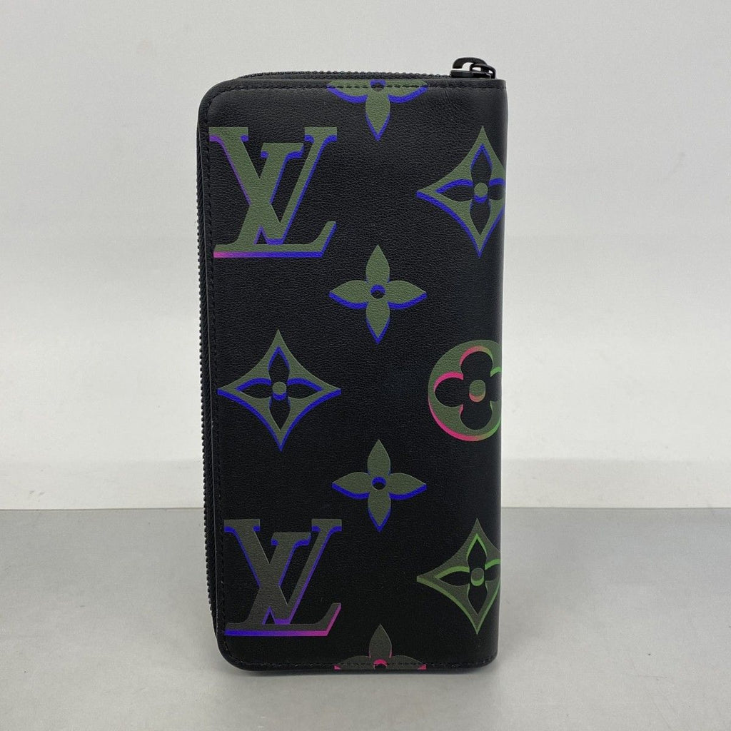 Louis Vuitton Wallet Monogram Spotlight Zippy Vertical Black Multicolor — view 6