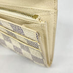 Louis Vuitton Wallet Damier Azur Portefeuille Sarah White — view 9