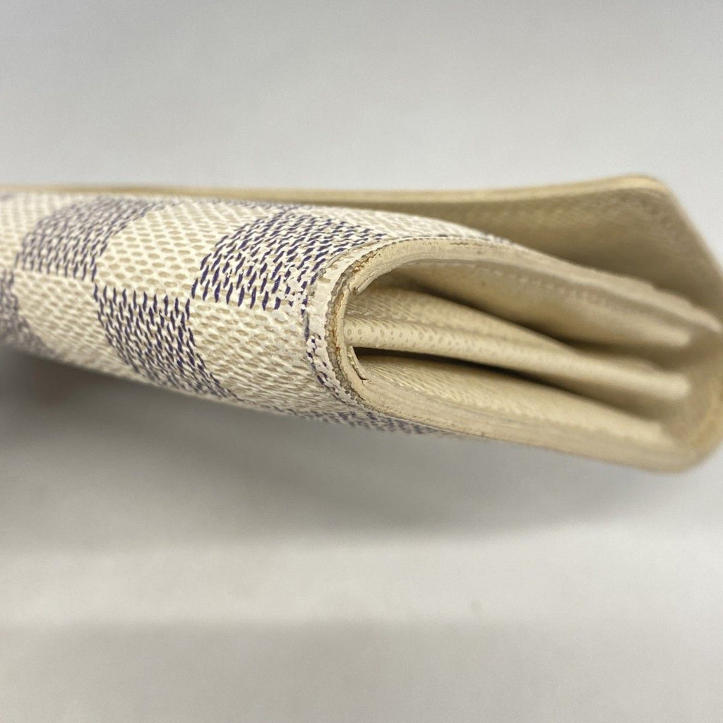 Louis Vuitton Wallet Damier Azur Portefeuille Sarah White — view 5