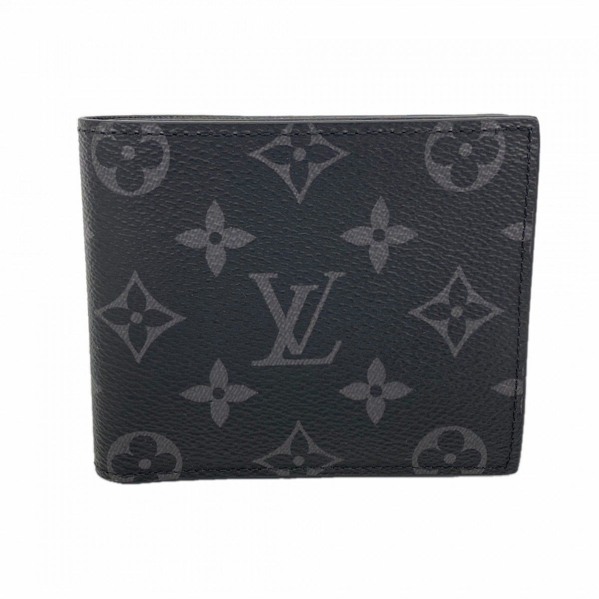 Louis Vuitton Wallet Monogram Eclipse Portefeuille Marco NM Black