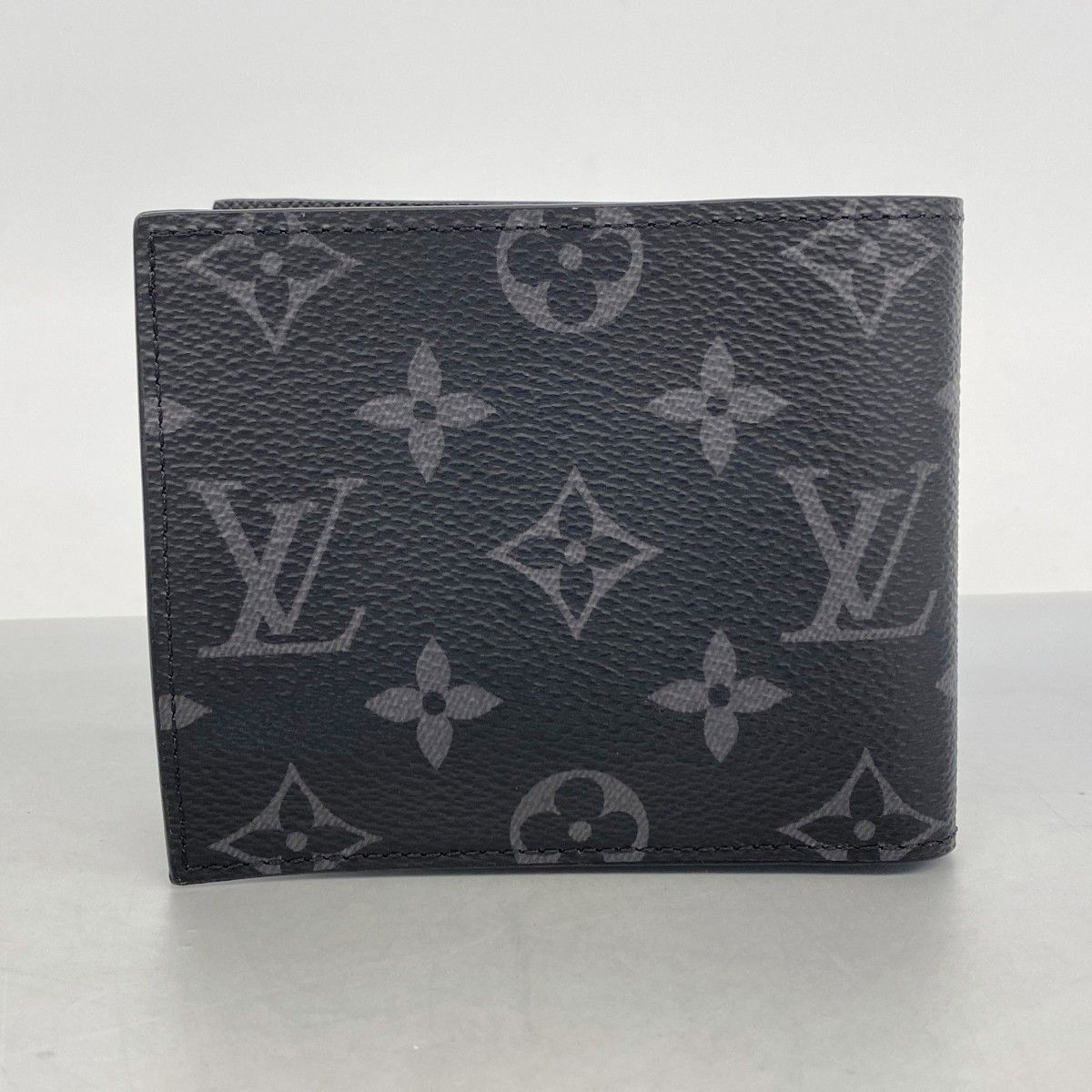 Louis Vuitton Wallet Monogram Eclipse Portefeuille Marco NM Black — view 7