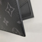 Louis Vuitton Wallet Monogram Eclipse Portefeuille Marco NM Black — view 5