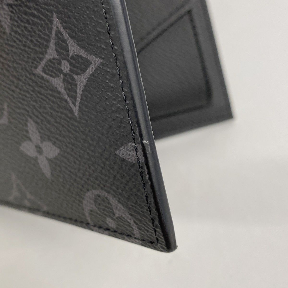 Louis Vuitton Wallet Monogram Eclipse Portefeuille Marco NM Black — view 5